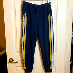 EUC womens  MICHELLE BY COMUNE navy blue sweatpants size medium